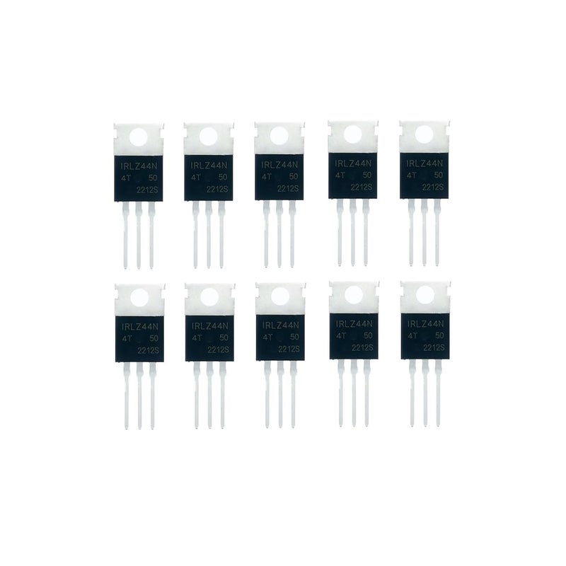 YEGAFE 10Pcs IRLZ44N IRLZ44NPBF 47A 55V TO-220AB Power Mosfet N-Channel - Image 1